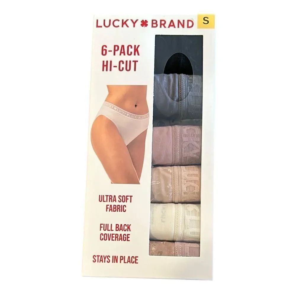 NEW Lucky Brand Underwear 6-Pack - Assorted Colors